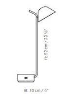 Bild von Audo Copenhagen Peek Tischleuchte Ø: 10 cm - Weiß
