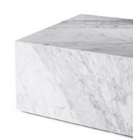 Bild von Audo Copenhagen Sockel niedrig H: 27 cm – Weißer Carrara-Marmor