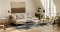 Bild von GUBI IOI Couchtisch Ø: 50 cm – Chrom/Weiß Carrara