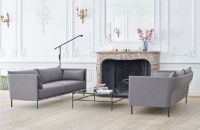 Bild von HAY Silhouette 3-Personen-Sofa Mono L:212 cm – Coda 182 / Schwarz pulverbeschichteter Stahl