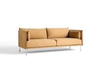 Bild von HAY Silhouette 3-Personen-Sofa Mono L:212 cm – Linara 142 / verchromter Stahl