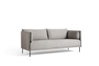 Bild von HAY Silhouette 2-Personen-Sofa Mono L:171 cm – Ruskin 33 / Schwarz pulverbeschichteter Stahl