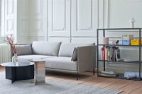 Bild von HAY Silhouette 2-Personen-Sofa Mono L:171 cm – Ruskin 33 / Schwarz pulverbeschichteter Stahl