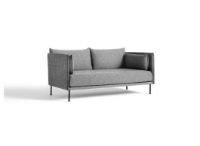 Bild von HAY Silhouette 2-Personen-Sofa Mono L:171 cm – Hallingdal 166 / Schwarz pulverbeschichteter Stahl