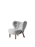 Bild von &Tradition Little Petra VB1 Lounge Chair SH: 40 cm – Walnuss geölt/Hallingdal 130