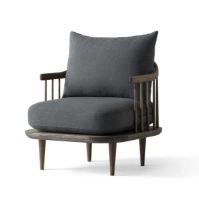 Bild von &Tradition Fly SC10 Lounge Chair SH: 40 cm – Geräucherte geölte Eiche/Hot Madison 093