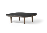 Bild von &Tradition Fly SC4 Loungetisch 80 x 80 cm – geräucherte geölte Eiche/geschliffenes Nero Marquina