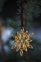 Bild von Rosendahl Karen Blixens Weihnachts-Eisblume H: 7 cm – vergoldet