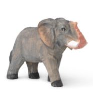 Bild von Ferm Living Tier handgeschnitzt H: 11,5 cm – Elefant