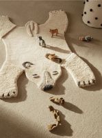Bild von Ferm Living Animal Getufteter Teppich 118 x 160 cm – Eisbär