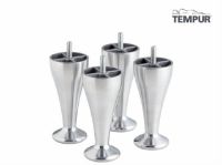 Bild von TEMPUR Designer-Beine 4 Stück H: 12 cm – Chrom