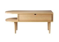 Bild von FDB Furniture Radius Bench F24 S L: 90 cm – Massive Eiche/Lackiert