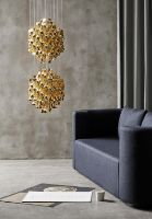 Bild von Verpan Spiral SP2 Pendelleuchte H: 180 cm - Gold