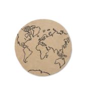 Bild von Ferm Living Jute-Teppich World Small Ø: 100 cm