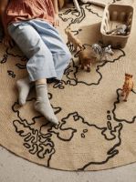 Bild von Ferm Living Jute-Teppich World Small Ø: 100 cm