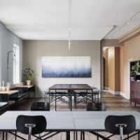 Bild von Please Wait To Be Seated Eiermann Schreibtisch H: 66 cm – Weiß/Eiche