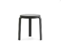 Bild von Normann Copenhagen Hahnhocker H: 43 cm - Schwarz/Schwarz