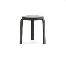 Bild von Normann Copenhagen Hahnhocker H: 43 cm - Schwarz/Schwarz