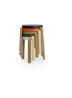 Bild von Normann Copenhagen Hahnhocker H: 43 cm - Schwarz/Schwarz