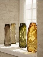 Bild von Ferm Living Water Swirl Vase Hoch H: 47 cm - Hellgelb OUTLET