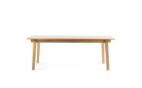 Bild von Normann Copenhagen Slice Tisch 90x200 cm - Eiche/Linoleum