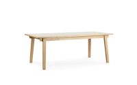 Bild von Normann Copenhagen Slice Tisch 90x200 cm - Eiche/Linoleum