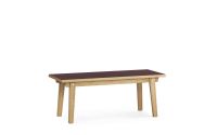 Bild von Normann Copenhagen Slice Couchtisch 42x100 cm - Eiche/Linoleum