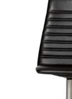 Bild von Paustian Spinal Chair 44 mit hoher Rückenlehne, SH: 46 cm – Chrom-Drehgestell/schwarzes Sierra-Leder