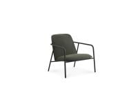 Bild von Normann Copenhagen Pad Lounge Chair Low – Schwarzer Stahl / LDS 41