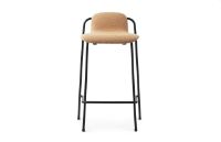 Bild von Normann Copenhagen Studio Barhocker 65 cm gepolstert – Schwarz/Lambeth