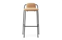 Bild von Normann Copenhagen Studio Barhocker 75 cm gepolstert – Schwarz/Lambeth