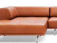 Bild von Fredericia Furniture Delphi Elements Sofa mit Chaiselongue L: 325 cm – Cognac 95/Aluminium