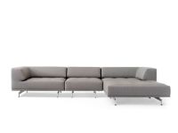 Bild von Fredericia Furniture 450 Delphi Sofa mit Chaiselongue L: 325 cm – Steelcut Trio 2/Aluminium