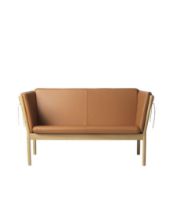 Bild von FDB Møbler J148 2-Personen-Sofa Erik Ole Jørgensen L:150 cm – Eiche Natur/Cognac