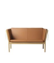 Bild von FDB Møbler J148 2-Personen-Sofa Erik Ole Jørgensen L:150 cm – Eiche Natur/Cognac