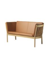 Bild von FDB Møbler J148 2-Personen-Sofa Erik Ole Jørgensen L:150 cm – Eiche Natur/Cognac