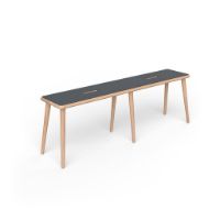 Bild von VIA CPH Otto Bench L: 120 cm H: 47 cm – 4179 Smokey Blue/Oiled Oak OUTLET