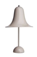 Bild von Verpan Pantop Ø23 Tischlampe H: 38cm - Grauer Sand/Glänzendes Federgrau