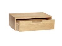 Bild von Hübsch Schubladenbox aus Leder, 30 x 20 cm – Eiche