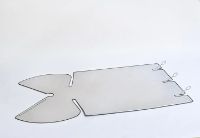 Bild von FLOS Chiara T Tischleuchte H: 41 cm - Aluminium/Anthrazitkante