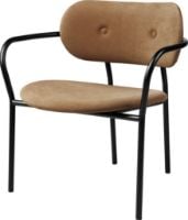 Bild von GUBI Coco Lounge Chair SH: 41 cm - Schwarz / Chamois 1709