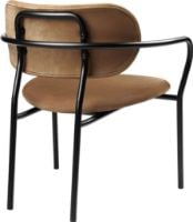 Bild von GUBI Coco Lounge Chair SH: 41 cm - Schwarz / Chamois 1709