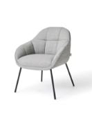 Bild von Wendelbo Mango Mini Chair SH: 46 cm – Schwarz pulverbeschichteter Stahl/Remix 133