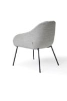 Bild von Wendelbo Mango Mini Chair SH: 46 cm – Schwarz pulverbeschichteter Stahl/Remix 133