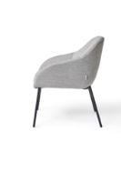 Bild von Wendelbo Mango Mini Chair SH: 46 cm – Schwarz pulverbeschichteter Stahl/Remix 133