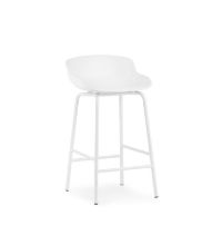 Bild von Normann Copenhagen Hyg Barhocker SH: 65 cm – Weiß/Stahl