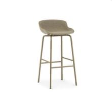 Bild von Normann Copenhagen Hyg Barhocker vorne gepolstert SH: 75 cm – Kette/Stahl