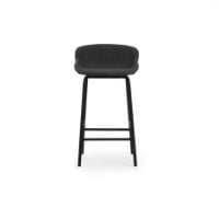 Bild von Normann Copenhagen Hyg Barhocker, vollständig gepolstert, SH: 65 cm – Temple Black/Black Steel