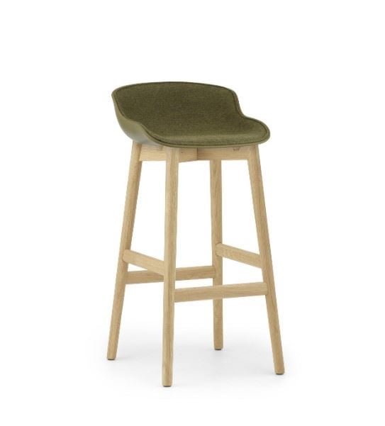 Bild von Normann Copenhagen Hyg Barhocker Gepolsterte Vorderseite SH: 75 cm - Interfuse/Ok