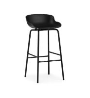 Bild von Normann Copenhagen Hyg Barhocker SH: 75 cm – Schwarz/Stahl